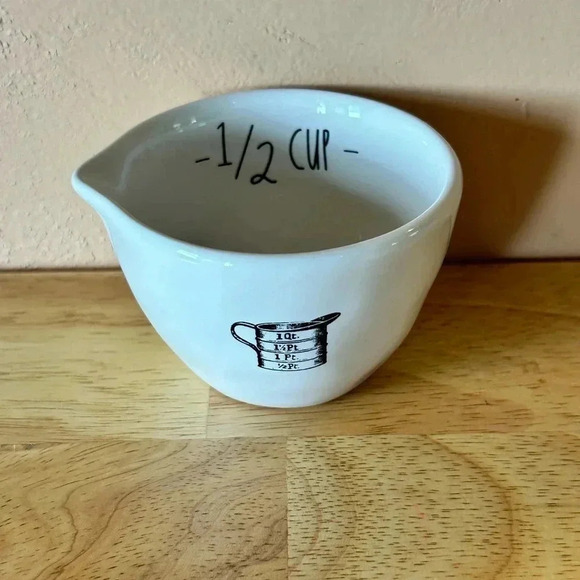 NWTS Set Of 4 Ceramic Nesting Measuring Cups From Rae Dunn Artisans Collection. - Picture 10 of 11